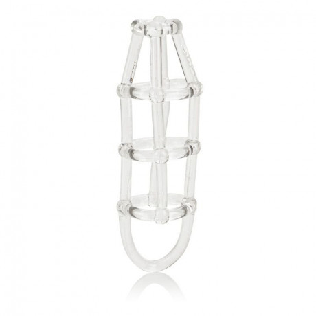 Стимулирующая насадка на пенис с петлей для мошонки Calexotics Cock Cage Enhancer