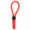 Красное силиконовое лассо на пенис Silicone Stud Lasso Rings