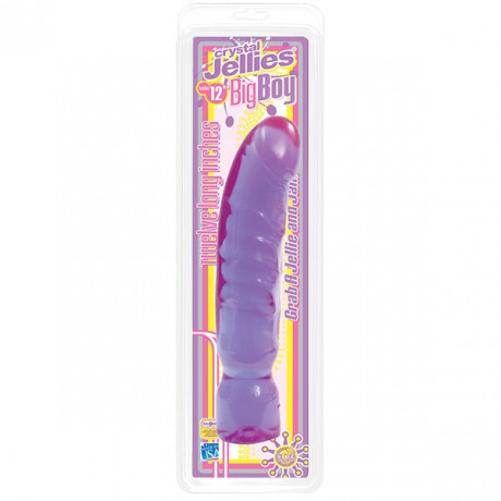 Рельефный гелевый фаллоимитатор на присоске Doc Johnson