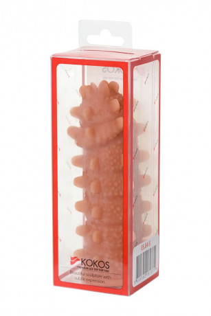 Мягкая увеличивающая насадка на пенис с бугорками EXTREME SLEEVE