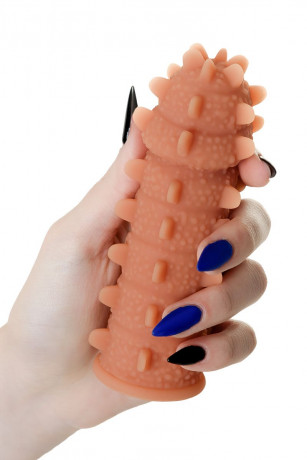 Мягкая увеличивающая насадка на пенис с бугорками EXTREME SLEEVE