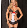 Женский секс костюм зайчика с ушками и хвостиком Ethel