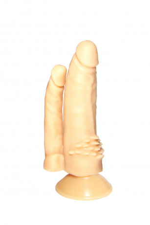 Фаллоимитатор анально-вагинальный со стимулятором клитора