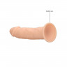 Высококачественный реалистичный фаллос с ярко выраженной головкой Silicone Dildo Without Balls