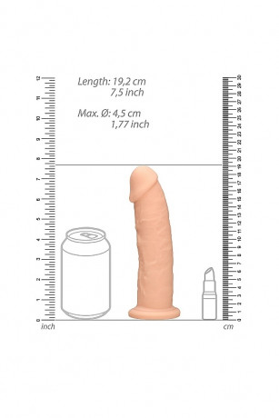 Высококачественный реалистичный фаллос с ярко выраженной головкой Silicone Dildo Without Balls