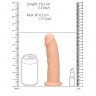 Высококачественный реалистичный фаллос с ярко выраженной головкой Silicone Dildo Without Balls