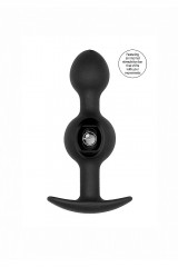 Анальная пробка со смещенным центром тяжести и двумя звеньями Self Penetrating Butt Plug