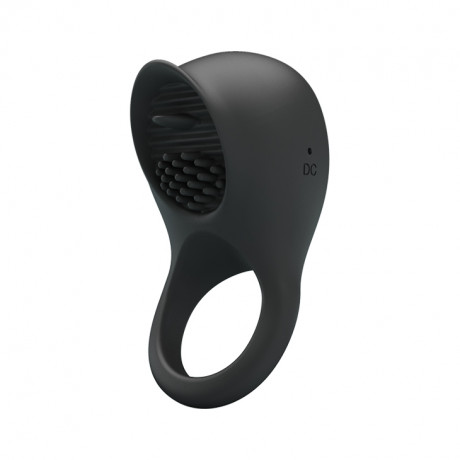 Эрекционное виброкольцо с клиторальным стимулятором Pretty Love Ring Shaking II