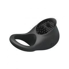 Эрекционное виброкольцо с клиторальным стимулятором Pretty Love Ring Shaking II