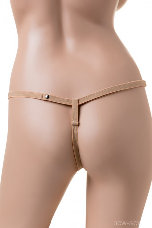 Фаллопротез телесного цвета с регулируемыми ремешкам