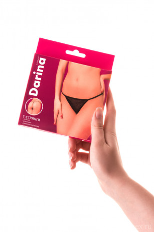 Т-стринги из сетчатой трикотажной ткани с мягкой окантовкой Darina