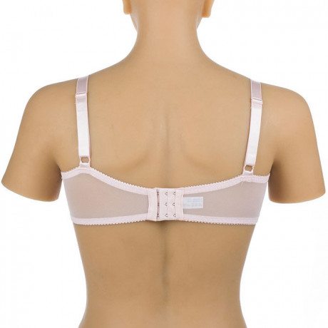 Розовый бюстгальтер с накладной грудью