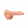 Реалистичный фаллоимитатор с округлой головкой Realistic Dildo With Balls