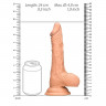 Реалистичный фаллоимитатор с округлой головкой Realistic Dildo With Balls