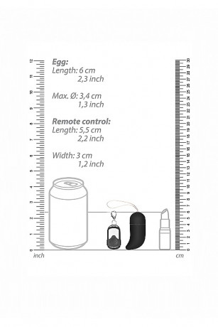 Мини вибратор в форме яйца с вытянутым концом с пультом управления Wireless Vibrating G Spot Egg
