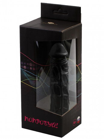 Реалистичный имитатор пениса на присоске с богатым рельефом