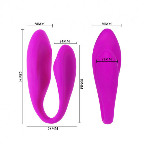 Вибратор для двоих с дистанционным управлением Pretty Love