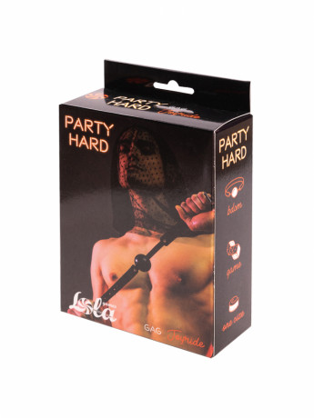 Стильный кляп-шар с регулируемым ремешком Party Hard Joyride