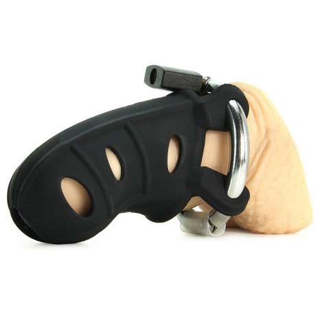 Замок верности Hardcore Silicone Cock Blocker черный