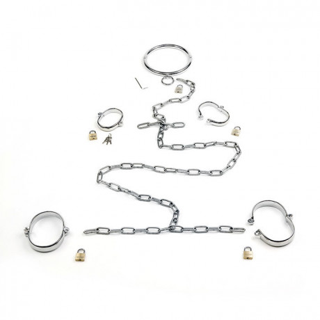 Металлические фиксаторы руки ноги шея на цепях