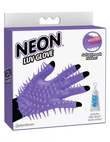 Перчатка для чувственного массажа Neon Luv Glove