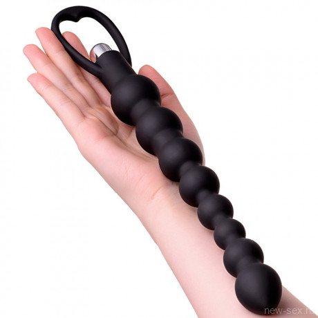 Силиконовая виброцепочка для анального массажа