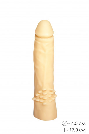 Пустотелый фаллоимитатор со стимулирующими усиками DD