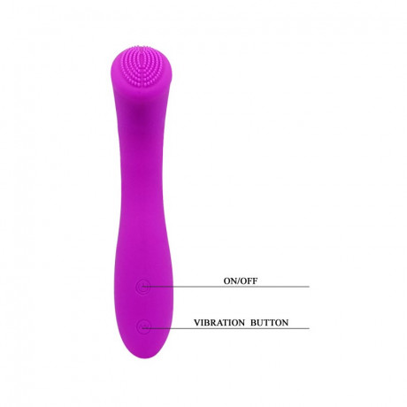 Перезаряжаемый мини вибратор с плоской головкой LEN