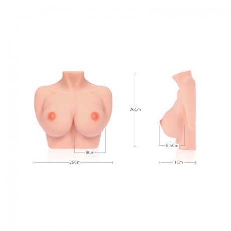Торс мастурбатор в форме груди в натуральную величину Bouncing Series TITTIES C