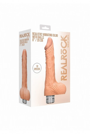 Большой реалистичный фаллоимитатор с вибрацией Vibrating Dildo With Balls