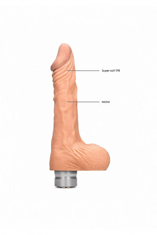 Большой реалистичный фаллоимитатор с вибрацией Vibrating Dildo With Balls