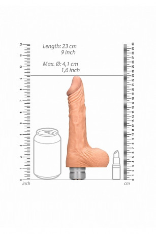 Большой реалистичный фаллоимитатор с вибрацией Vibrating Dildo With Balls