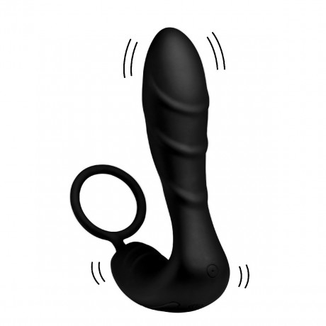 Анальный вибростимулятор простаты с пультом ДУ