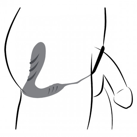 Анальный вибростимулятор простаты с пультом ДУ