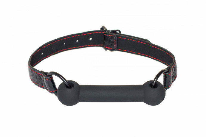 Стильный кляп-трензель из эластичного силикона Party Hard Infatuation