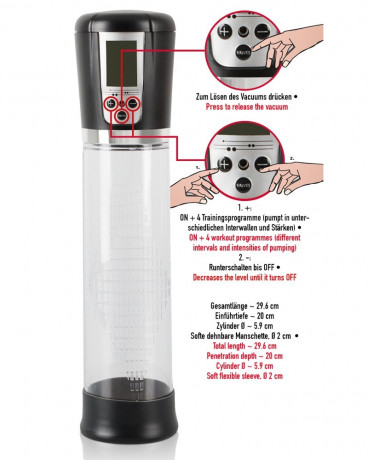 Автоматическая вакуумная помпа с измерительной шкалой Mister Boner Automatic Workout