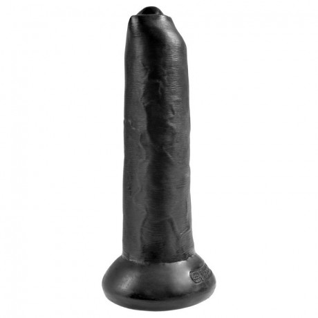 Фаллоимитатор на присоске с подвижной крайней плотью King Cock 9 Uncut Cock