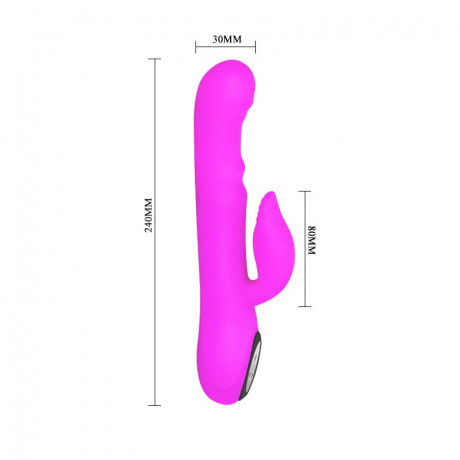 Вибромассажер ротатор с клиторальным стимулятором INTIMATE