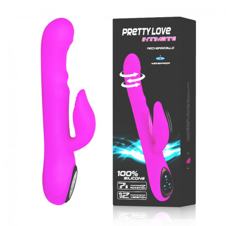 Вибромассажер ротатор с клиторальным стимулятором INTIMATE
