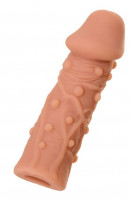 Мега мягкая насадка на фаллос с пупырышками EXTREME SLEEVE