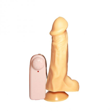 Вибромассажер реалистик с присоской и пультом номер 26 DD