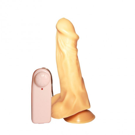 Вибромассажер реалистик с присоской и пультом номер 26 DD