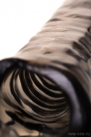 Реалистичная увеличивающая насадка на пенис с рельефной поверхностью плюс 7 см XLover 