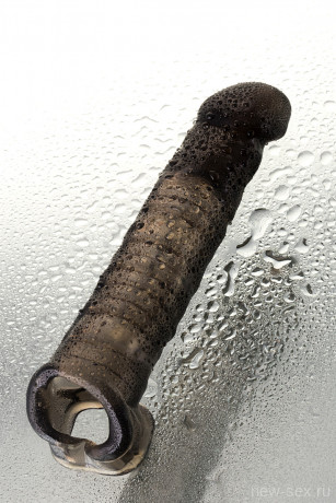 Реалистичная увеличивающая насадка на пенис с рельефной поверхностью плюс 7 см XLover 