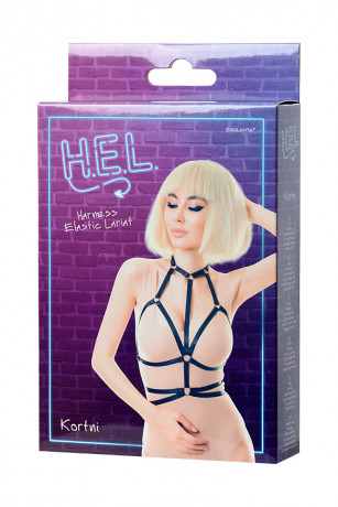 Изящный стреп из тонких лент на кольцах Kortni