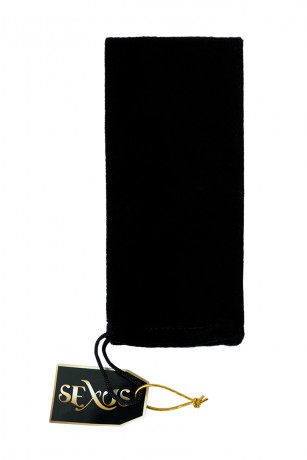 Стеклянный прозрачный фаллос с мошонкой Sexus Glass