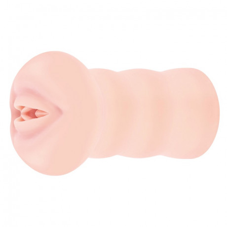 Мастурбатор вагина девственницы со складками и шариками Virgin