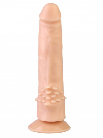 Реалистичный вибромассажер на присоске с выносным пультом номер 10 DD