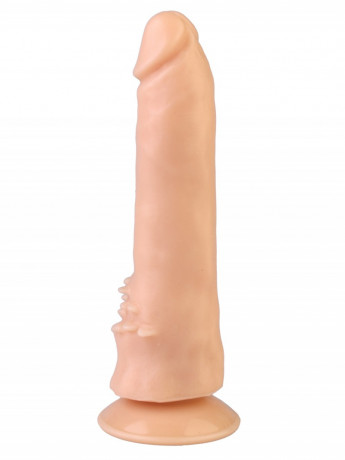 Реалистичный вибромассажер на присоске с выносным пультом номер 10 DD