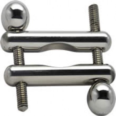 Зажимы на соски California Exotic Novelties Nipple Clamps с цепью, серебристые SE-2610-10-2 - California Exotic Novelties - Зажимы для сосков - Купить